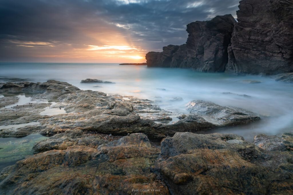 longue exposition , pose longue en bord de mer long exposure